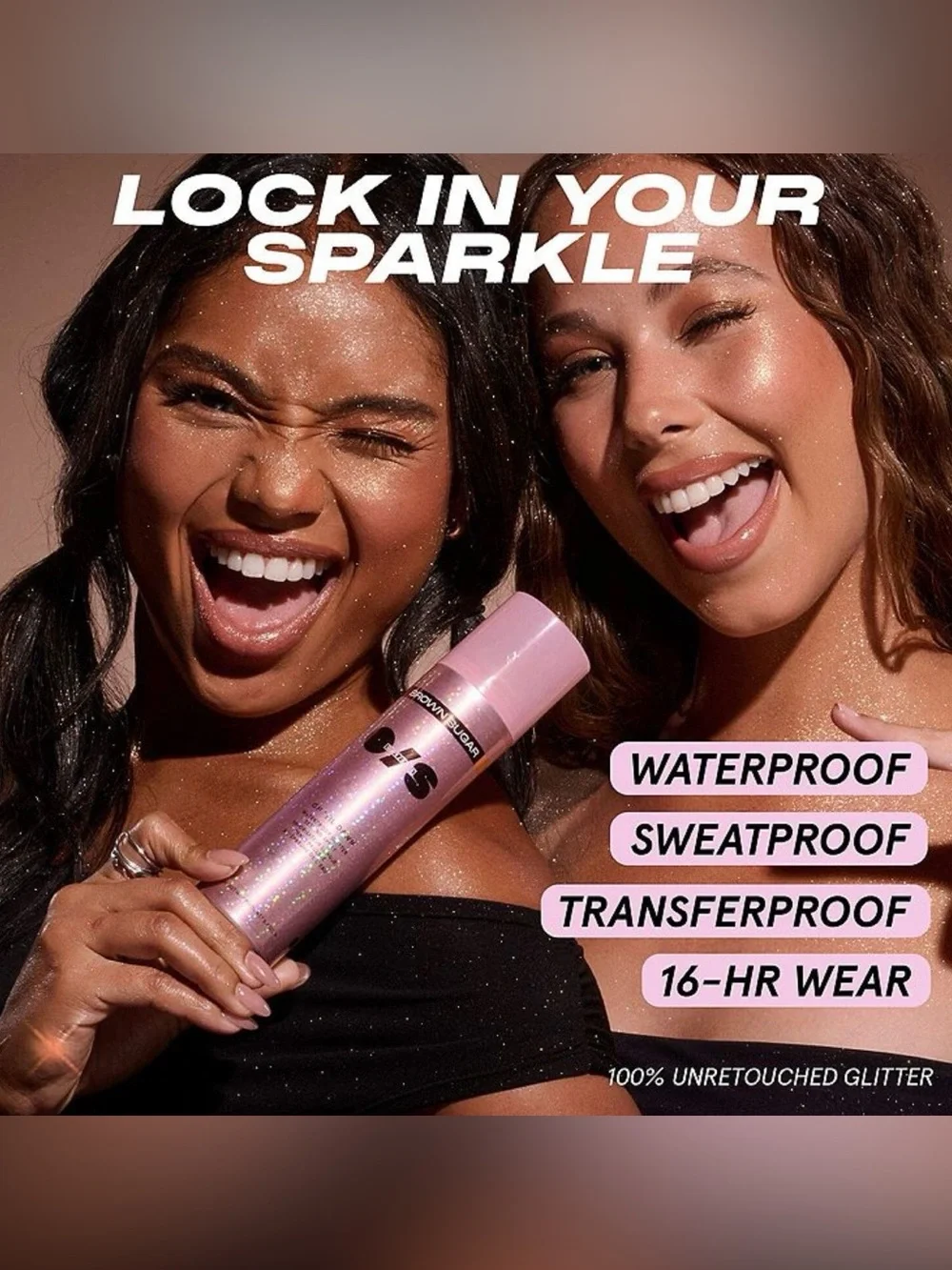 ONE/SIZE Brown Sugar On 'Til Dawn Waterproof Glitter Setting Spray